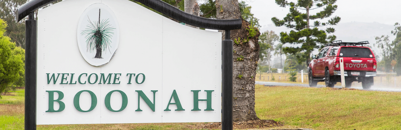 Boonah Welcome Sign
